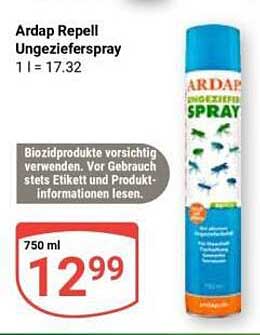 Ardap Repell Ungeziefer-Spray 1 l = 17.32