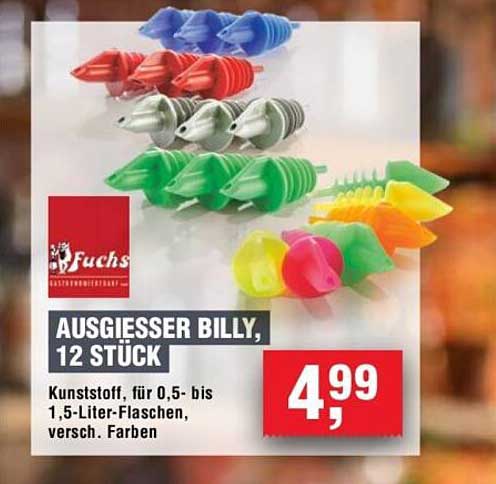 AUSGIEßER BILLY, 12 STÜCK