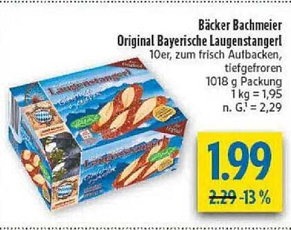 Bäcker Bachmeier Original Bayerische Laugenstangerl