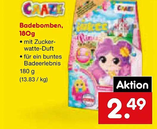 Badbomben, 180g