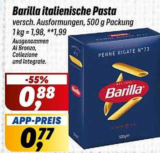 Barilla italienische Pasta