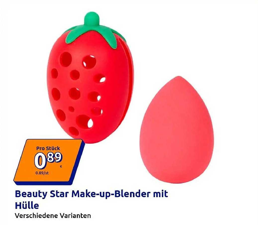 Beauty Star Make-up-Blender mit Hülle