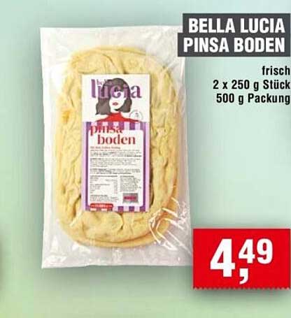 BELLA LUCIA PINSA BODEN frisch 2 x 250 g Stück 500 g Packung