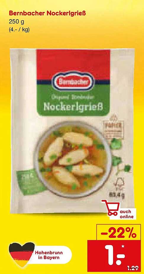 Bernbacher Nockerlgrieß