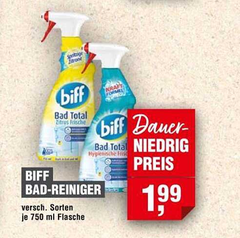 BIFF BAD-REINIGER versch. Sorten je 750 ml Flasche
