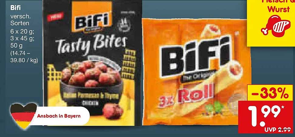 Bifi versch. Sorten