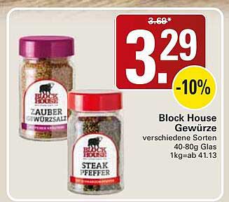 Block House Gewürze