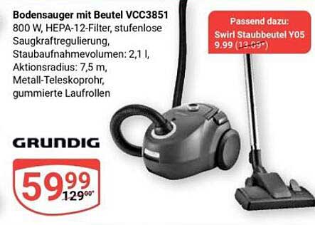 Bodensauger mit Beutel VCC3851