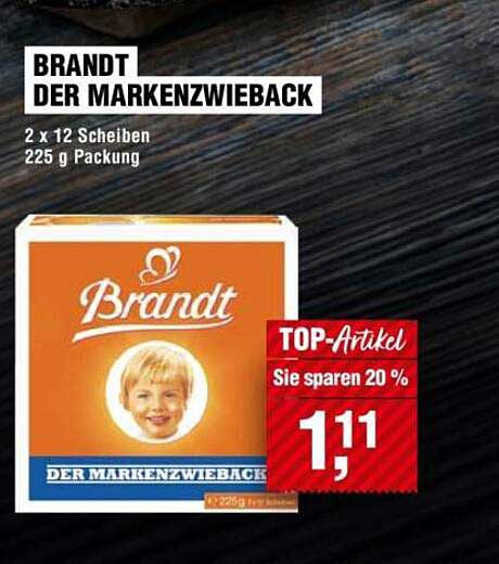 BRANDT DER MARKENZWIEBACK