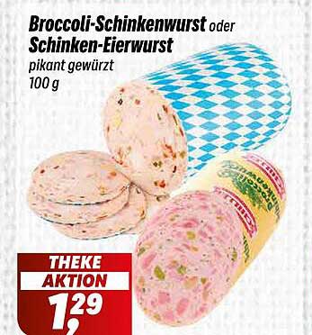 Broccoli-Schinkenwurst oder Schinken-Eierwurst