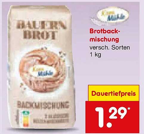 Brotbackmischung versch. Sorten 1 kg