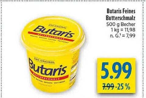 Butaris Feines Butterschmalz