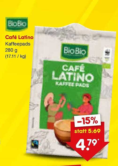 Café Latino Kaffeepads 280 g (17.11 / kg)