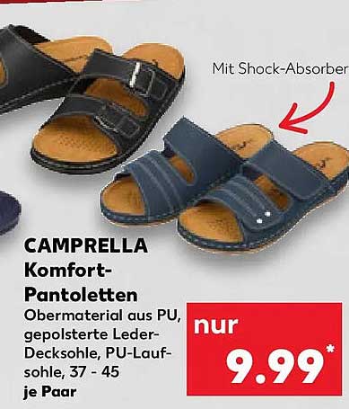 CAMPRELLA Komfort-Pantolette