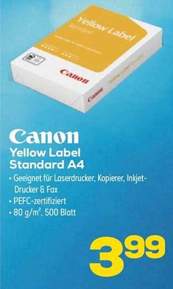 Canon Yellow Label Standard A4