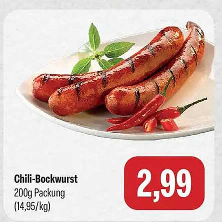 Chili-Bockwurst