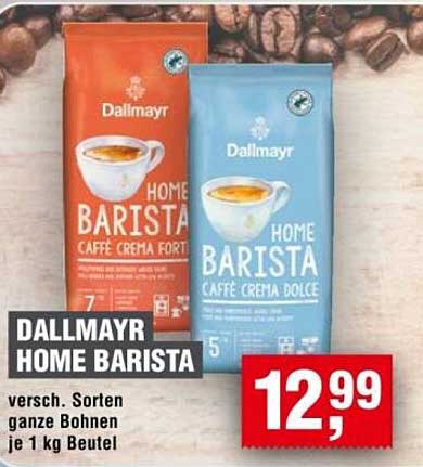 DALLMAYR HOME BARISTA versch. Sorten ganze Bohnen je 1 kg Beutel