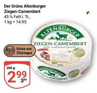 Der Grüne Altenburger Ziegen-Camembert