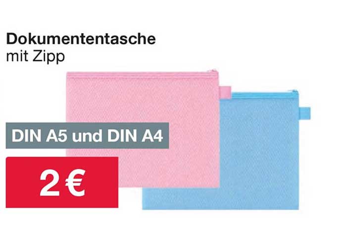 Dokumententasche mit Zipp