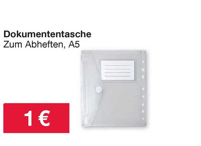 Dokumententasche
Zum Abheften, A5