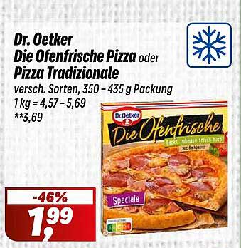 Dr. Oetker Die Ofenfrische Pizza oder Pizza Tradizionale