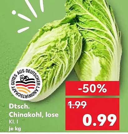 Dtsch. Chinakohl, lose Kl. I je kg