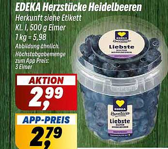 EDEKA Herzstücke Heidelbeeren