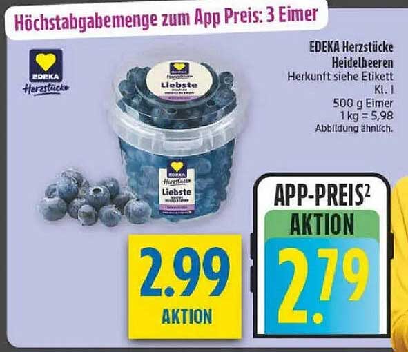 EDEKA Herzstücke Heidelbeeren