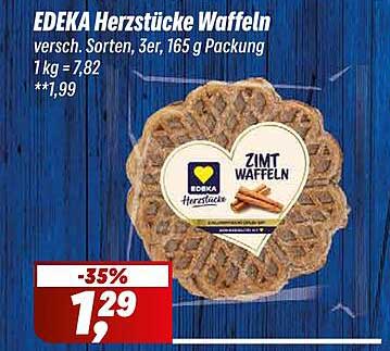 EDEKA Herzstücke Waffeln