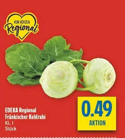 EDEKA Regional Fränkischer Kohlrabi Kl. I Stück