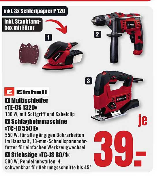 Einhell 1 Multischleifer »TE-OS 1320«