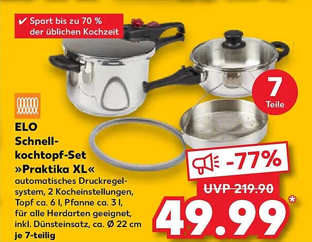 ELO Schnell-kochtopf-Set »Praktika XL«