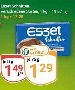 Eszet Schnitten Verschiedene Sorten, 1 kg = 19,72