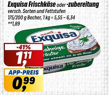 Exquisa Frischkäse oder -zubereitung