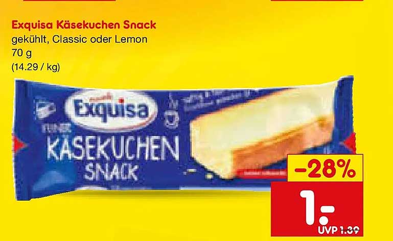 Exquisa Käsekuchen Snack
