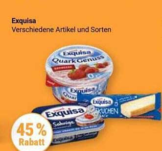 Exquisa Verschiedene Artikel und Sorten