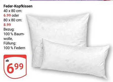 Feder-Kopfkissen