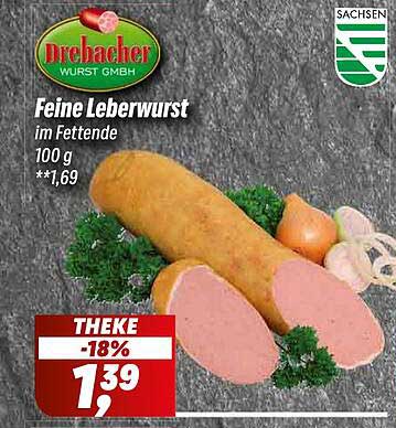 Feine Leberwurst im Fettende 100 g