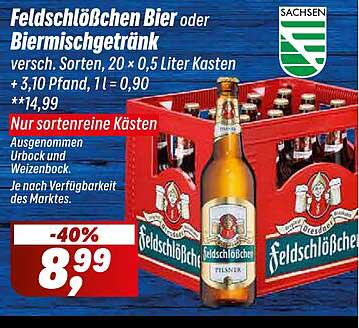 Feldschlößchen Bier oder Biermischgetränk