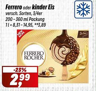 Ferrero oder kinder Eis