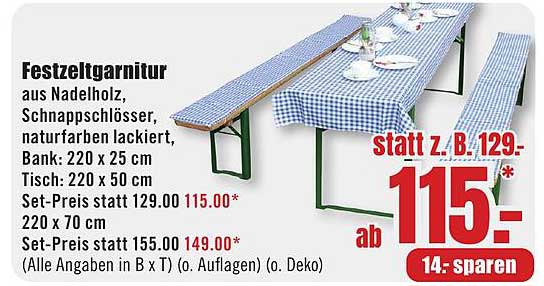 Festzeltgarnitur