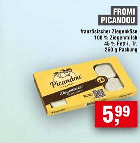 französischer Ziegenkäse 100 % Ziegenmilch 45 % Fett i. Tr. 250 g Packung