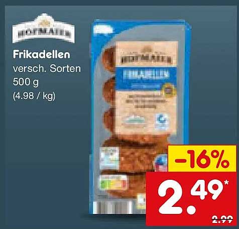 Frikadellen versch. Sorten 500 g (4.98 / kg)