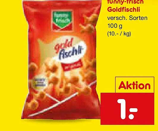 funny-frisch Goldfischli versch. Sorten 100 g (10.- / kg)