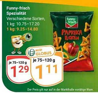 Funny-frisch Spezialität Verschiedene Sorten, 1 kg: 10.75–17.20 1 kg: 9.25–14.80