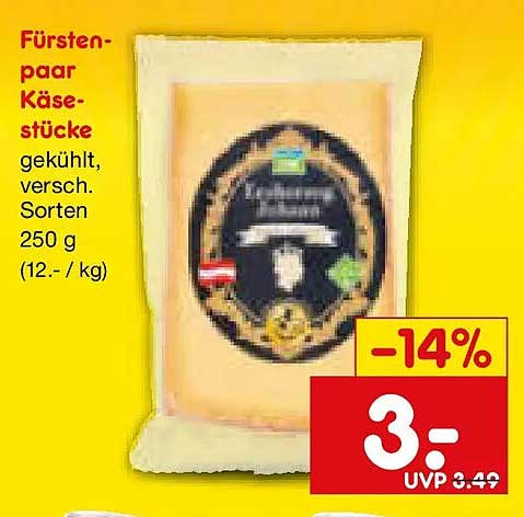 Fürstenpaar Käsestücke