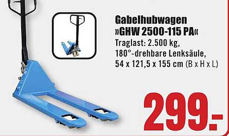 Gabelhubwagen „GHW 2500-115 PA“