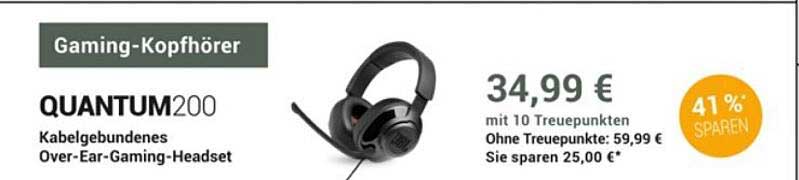 Gaming-Kopfhörer QUANTUM200 Kabelgebundenes Over-Ear-Gaming-Headset