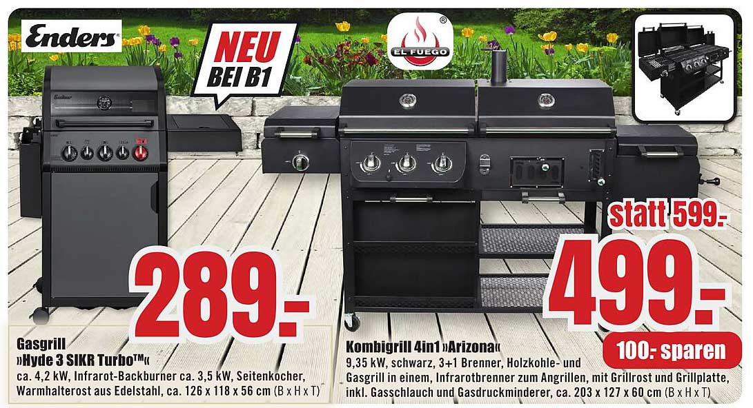 Gasgrill »Hyde 3 SIKR TurboM«
