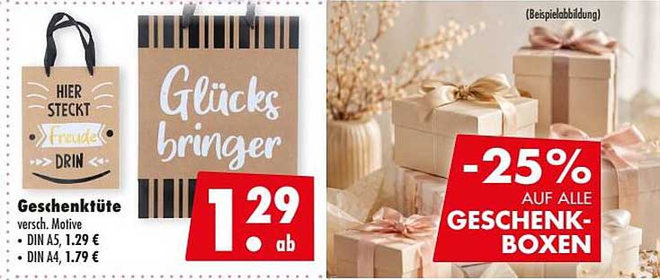 Geschenktüte versch. Motive